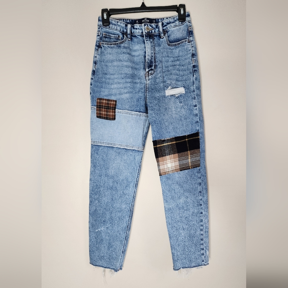 Hollister Flannel Patch Jeans